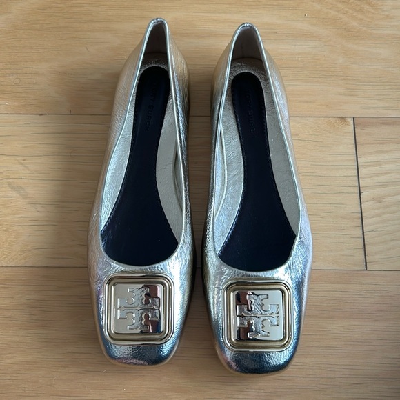 Tory Burch Shoes - Tory Burch Georgia metallic ballet flat